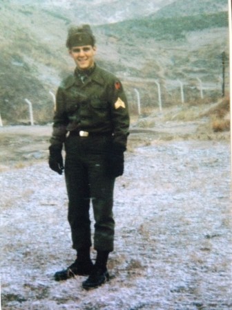 Eugene Clarke at Camp Casey, Korea in 1967.
